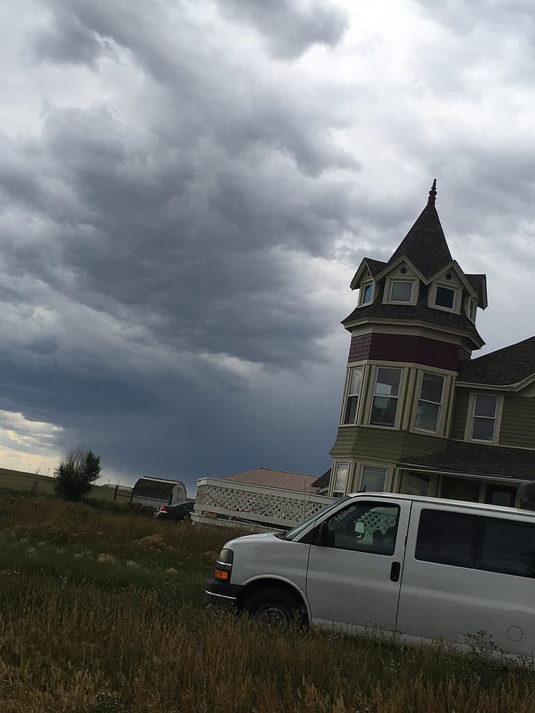An ancestral home in Laramie Wyoming this house was re located just like our van does okay not at all like the van to its current home as a base for revolutionaries scaled